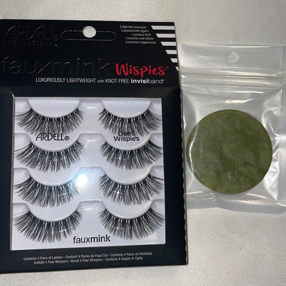 Ardell Professional fauxmink Wispies. 4 pairs of lashes and Jade stone S… - Picture 1 of 5